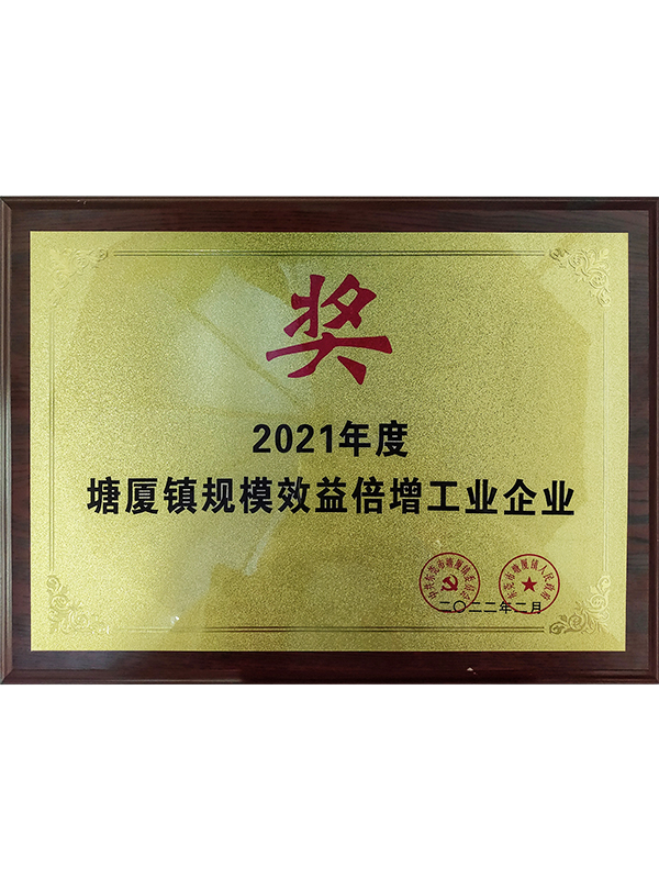 2021年度塘廈鎮規(guī)模效益倍增工業(yè)企業(yè)